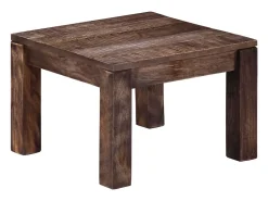 Sale Mesa de centro | Mesa de apoio | Mesa de café 50x50x35 cm madeira de mangueira maciça Castanho