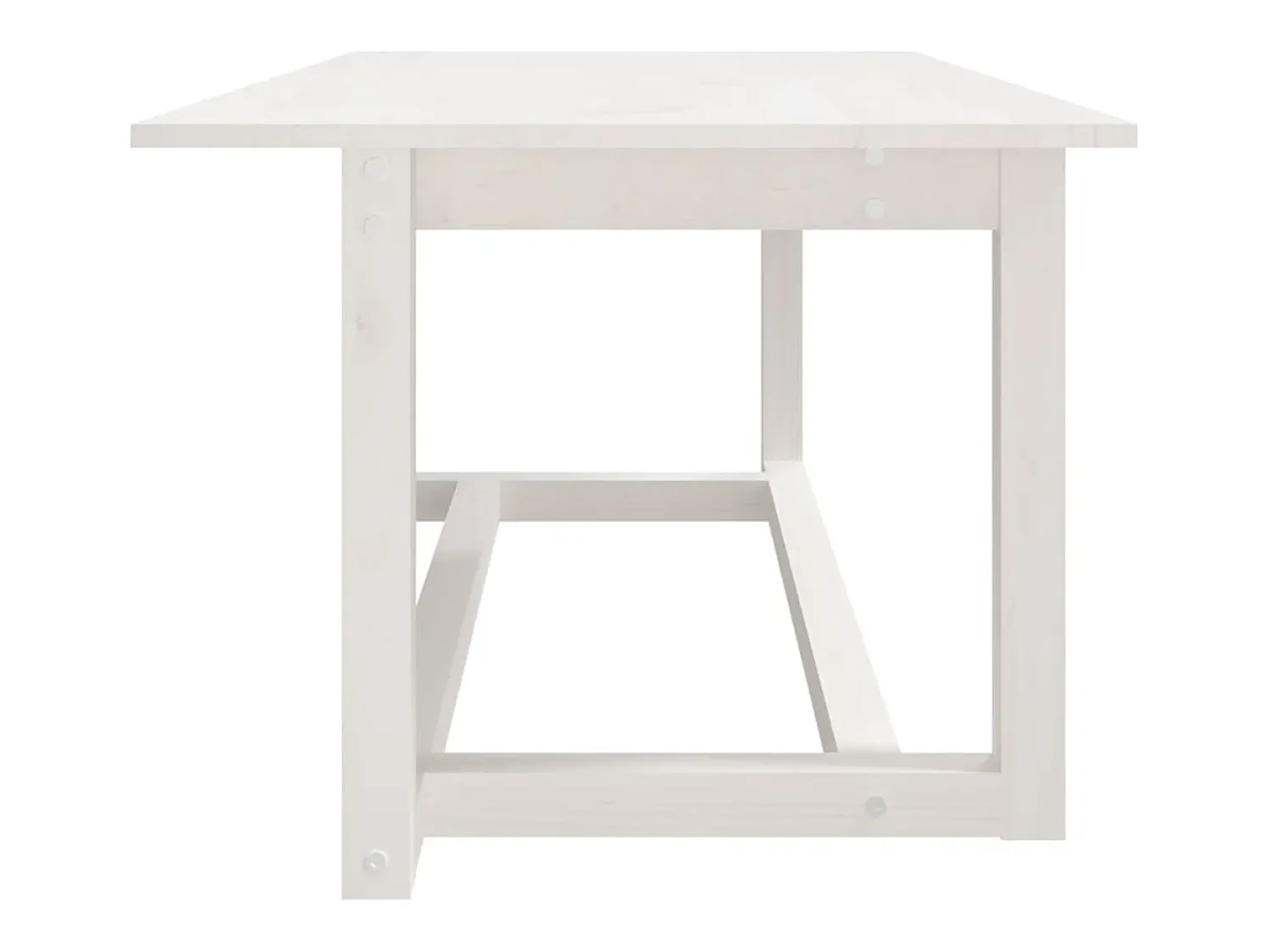 Mesa De Centro| Mesa de centro | Mesa de apoio 110x55x45 cm madeira de pinho maciça Branco