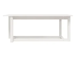 Mesa De Centro| Mesa de centro | Mesa de apoio 110x55x45 cm madeira de pinho maciça Branco