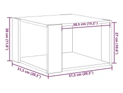 Mesa de centro | Mesa de apoio Carvalho 85x55x31 cm^ Mesa De Centro