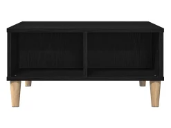 Mesa De Centro| Mesa de centro | Mesa de apoio Carvalho 60x60x30 cm Preto