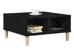 Mesa De Centro| Mesa de centro | Mesa de apoio Carvalho 60x60x30 cm Preto