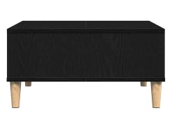 Mesa De Centro| Mesa de centro | Mesa de apoio Carvalho 60x60x30 cm Preto