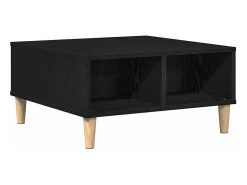 Mesa De Centro| Mesa de centro | Mesa de apoio Carvalho 60x60x30 cm Preto