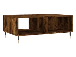 Mesa De Centro* Mesa de centro | Mesa de apoio 90x60x35 cm derivados de madeira carvalho fumado Castanho