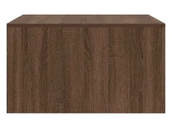 Best Mesa de centro | Mesa de apoio com gavetas 70.5x70x40 cm carvalho Castanho