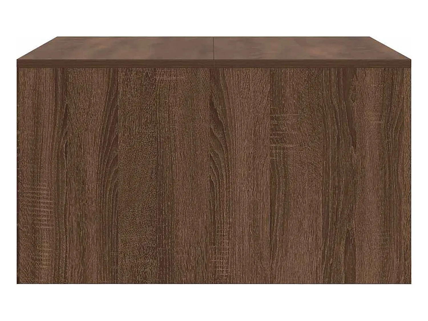Best Mesa de centro | Mesa de apoio com gavetas 70.5x70x40 cm carvalho Castanho