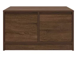 Best Mesa de centro | Mesa de apoio com gavetas 70.5x70x40 cm carvalho Castanho