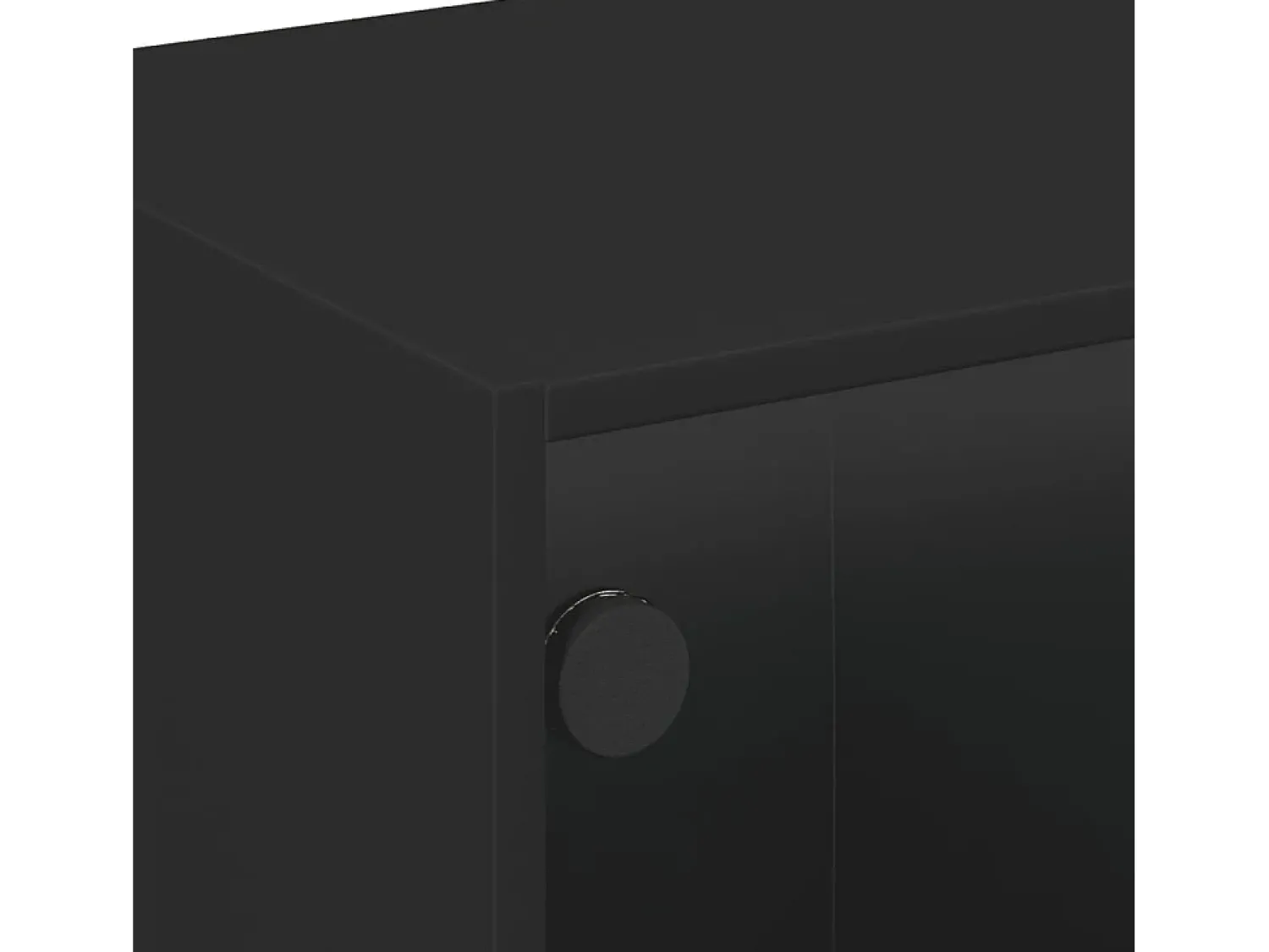 Mesa de centro | Mesa de apoio c/ portas de vidro 68x50x42 cm^ Mesa De Centro
