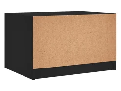 Mesa de centro | Mesa de apoio c/ portas de vidro 68x50x42 cm^ Mesa De Centro