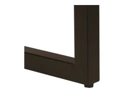 Mesa De Centro* Mesa de centro | Mesa de apoio | Mesa de café 100x50x35 cm madeira recuperada maciça e aço Castanho