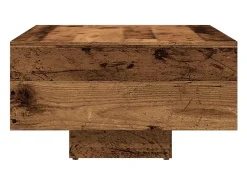 Mesa De Centro| Mesa de centro | Mesa de apoio | Mesa de café 85x55x31 cm derivados de madeira madeira velha Castanho