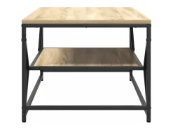 Mesa De Centro| Mesa de centro | Mesa de apoio | Mesa de café Carvalho sonoma 90x50x40 cm Castanho