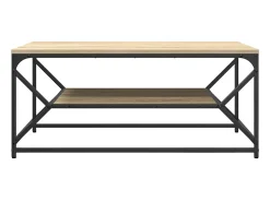 Mesa De Centro| Mesa de centro | Mesa de apoio | Mesa de café Carvalho sonoma 90x50x40 cm Castanho