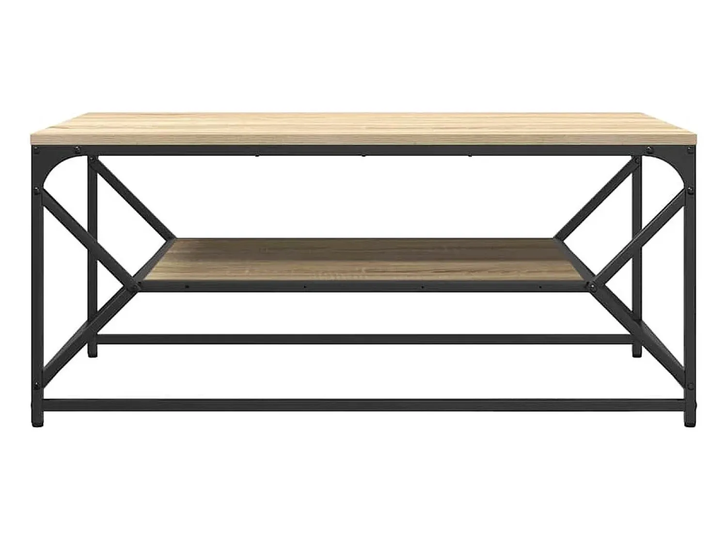 Mesa De Centro| Mesa de centro | Mesa de apoio | Mesa de café Carvalho sonoma 90x50x40 cm Castanho