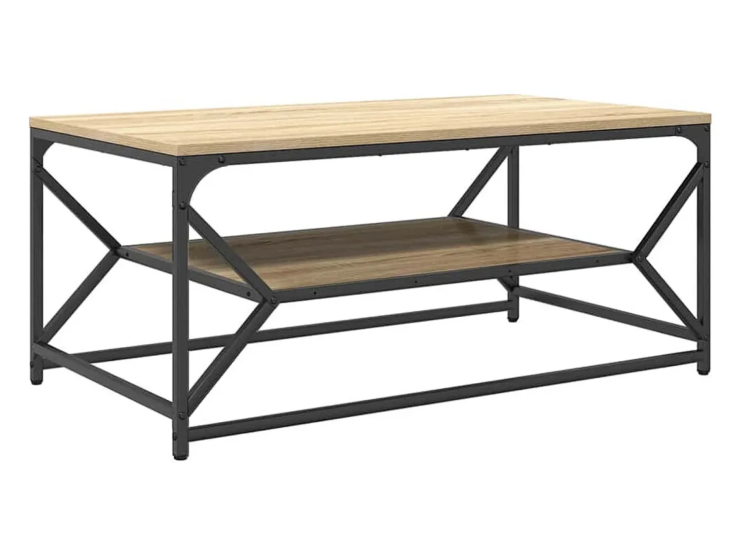 Mesa De Centro| Mesa de centro | Mesa de apoio | Mesa de café Carvalho sonoma 90x50x40 cm Castanho