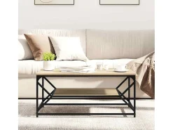 Mesa De Centro| Mesa de centro | Mesa de apoio | Mesa de café Carvalho sonoma 90x50x40 cm Castanho