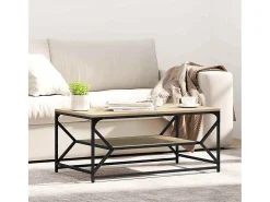 Mesa De Centro| Mesa de centro | Mesa de apoio | Mesa de café Carvalho sonoma 90x50x40 cm Castanho