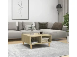 Mesa de centro | Mesa de apoio 60x60x30 cm derivados de madeira carvalho sonoma^ Mesa De Centro