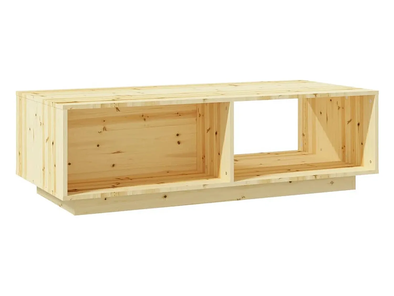 Discount Mesa de centro | Mesa de apoio | Mesa de café 110x50x33.5 cm abeto maciço Castanho