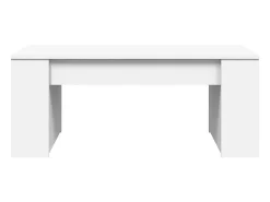 Mesa De Centro* Mesa de centro | Mesa de apoio 102x55x42 cm derivados de madeira Branco
