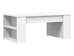 Mesa De Centro* Mesa de centro | Mesa de apoio 102x55x42 cm derivados de madeira Branco