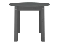 Mesa De Centro| Mesa de centro | Mesa de apoio Ø 55x45 cm madeira de pinho maciça Cinzento