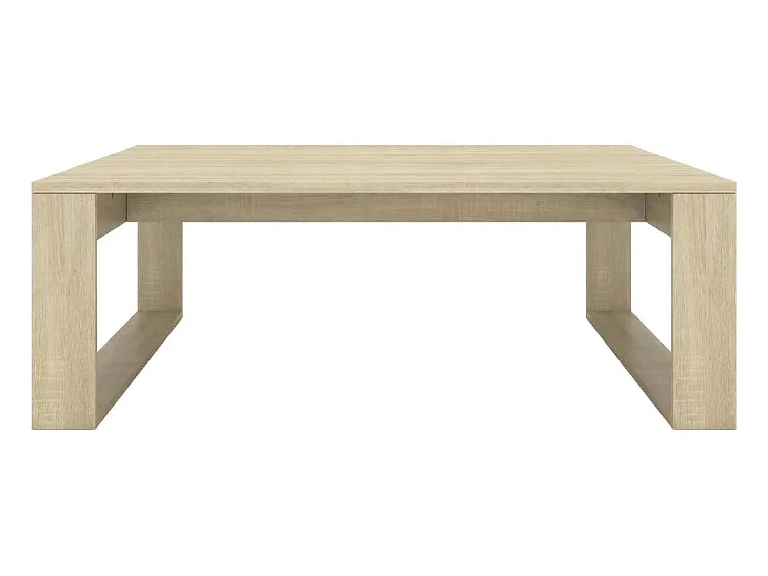 Mesa De Centro* Mesa de centro | Mesa de apoio 100x100x35 cm derivados madeira carvalho sonoma Castanho