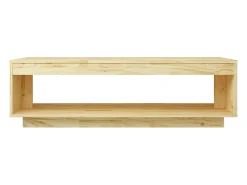 Mesa De Centro* Mesa de centro | Mesa de apoio | Mesa de café 110x50x33.5 cm madeira de pinho maciça Castanho