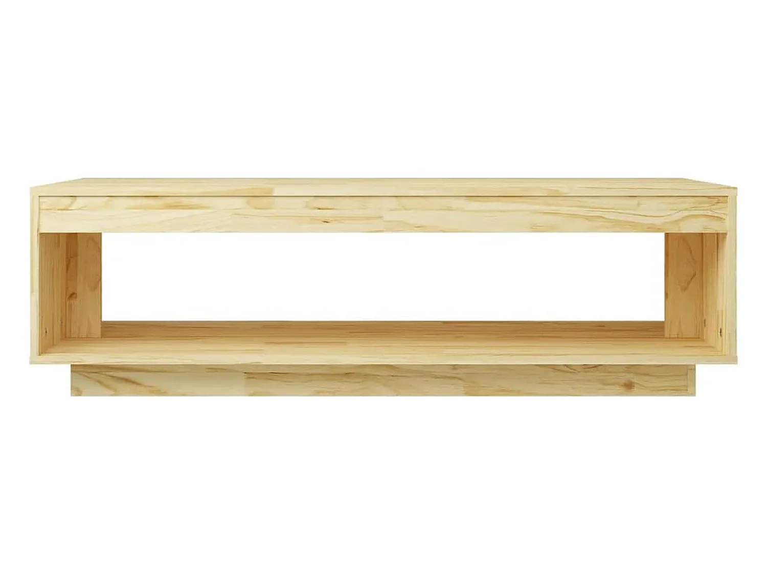Mesa De Centro* Mesa de centro | Mesa de apoio | Mesa de café 110x50x33.5 cm madeira de pinho maciça Castanho