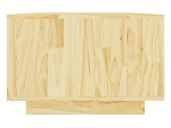 Mesa De Centro* Mesa de centro | Mesa de apoio | Mesa de café 110x50x33.5 cm madeira de pinho maciça Castanho