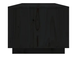 Mesa De Centro| Mesa de centro | Mesa de apoio 110x50x40 cm madeira de pinho maciça Preto