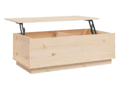 Clearance Mesa de centro | Mesa de apoio | Mesa de café 100x50x35 cm pinho maciço Castanho