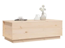 Clearance Mesa de centro | Mesa de apoio | Mesa de café 100x50x35 cm pinho maciço Castanho