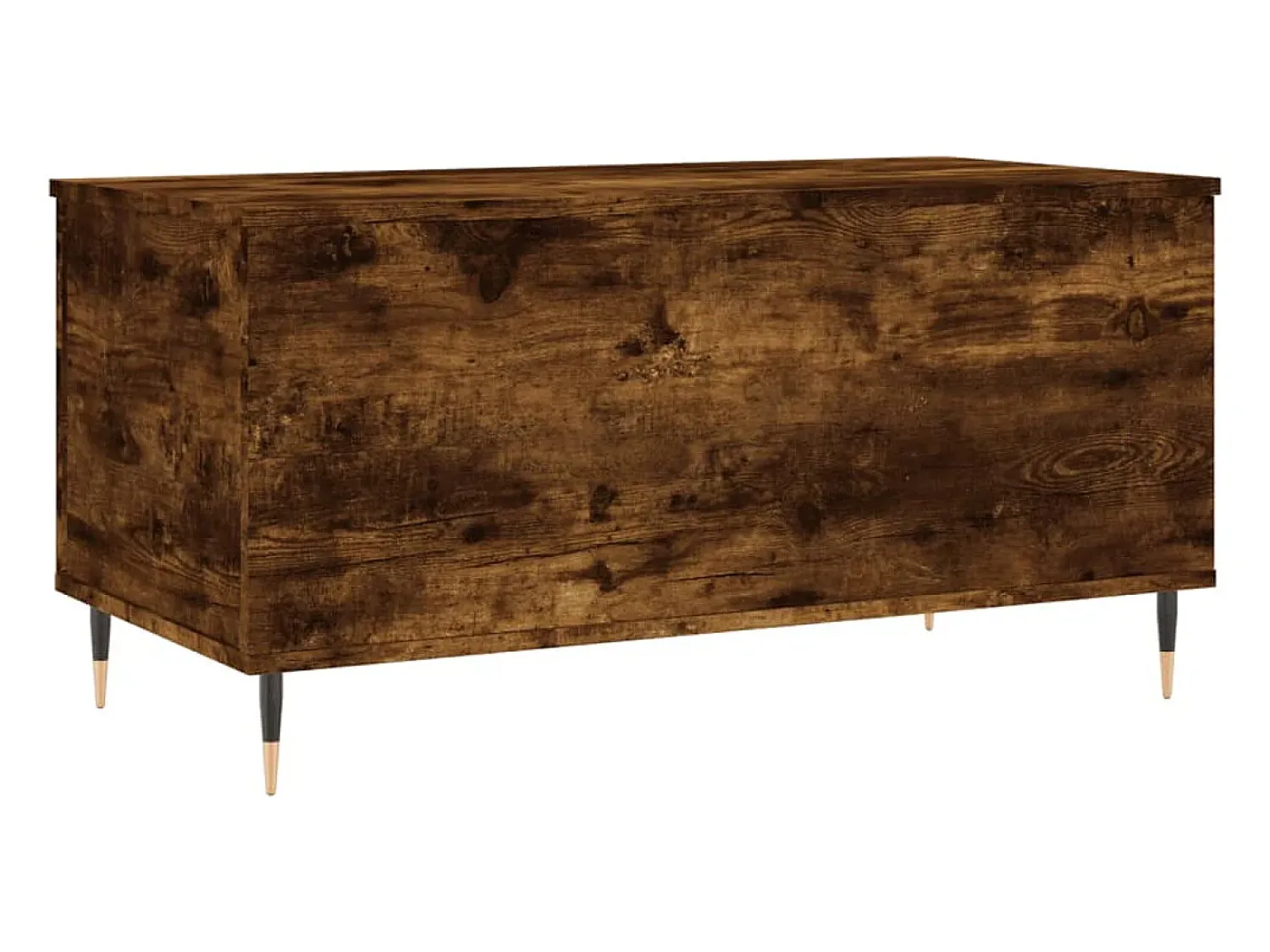 Mesa De Centro* Mesa de centro | Mesa de apoio 90x44.5x45 cm derivados madeira carvalho fumado Castanho