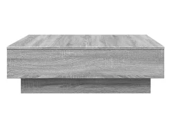 Mesa De Centro* Mesa de centro | Mesa de apoio 90x90x28 cm derivados madeira sonoma Cinzento
