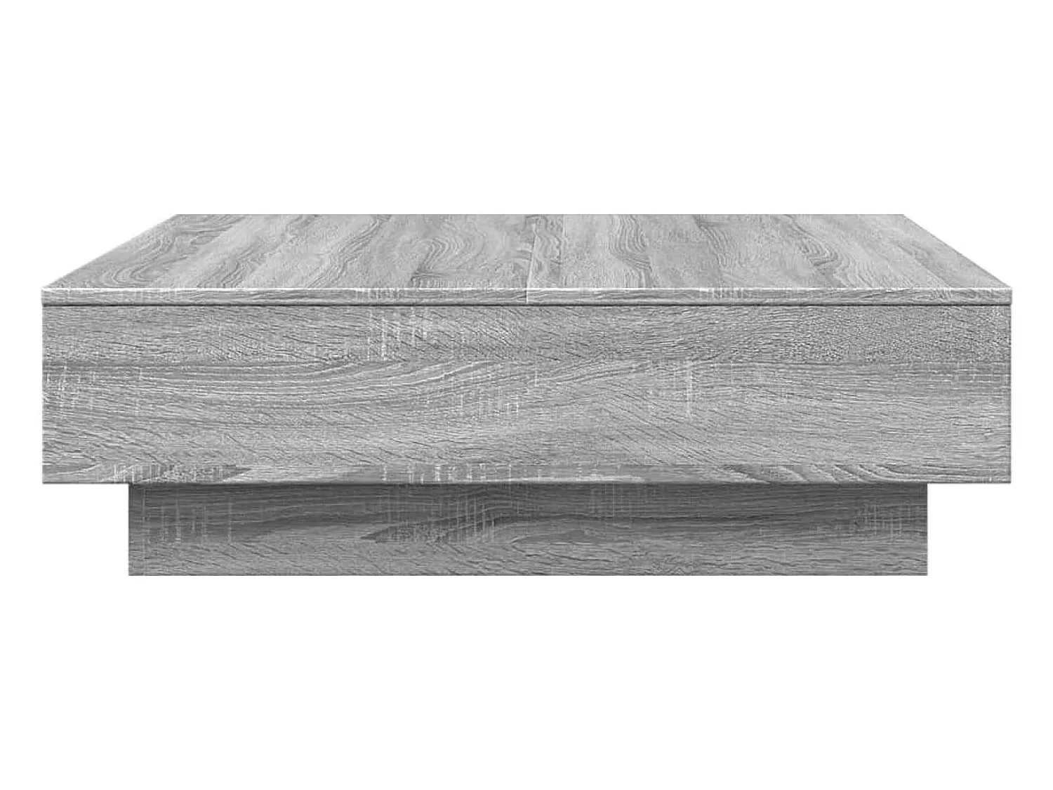 Mesa De Centro* Mesa de centro | Mesa de apoio 90x90x28 cm derivados madeira sonoma Cinzento