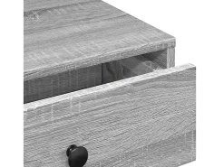 Mesa De Centro* Mesa de centro | Mesa de apoio 90x90x28 cm derivados madeira sonoma Cinzento