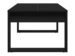 Best Mesa de centro | Mesa de apoio | Mesa de Café Carvalho 102x50x35 cm Madeira processada Preto