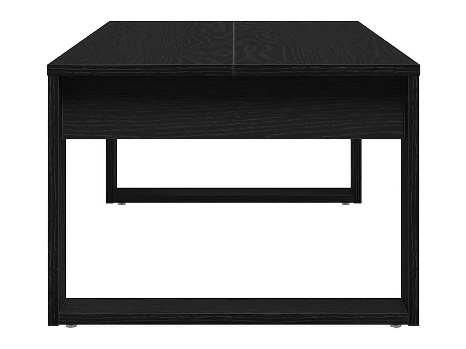 Best Mesa de centro | Mesa de apoio | Mesa de Café Carvalho 102x50x35 cm Madeira processada Preto