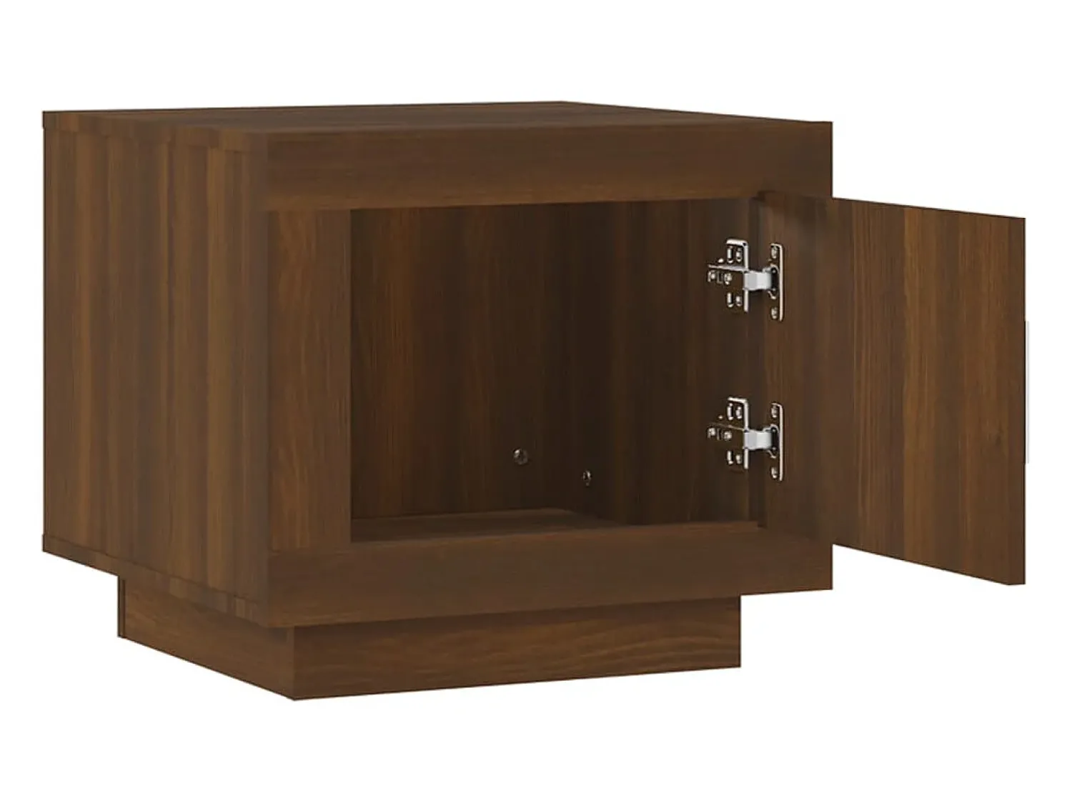 Mesa De Centro* Mesa de centro | Mesa de apoio 51x50x45 cm derivados de madeira carvalho Castanho