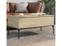 Mesa de centro | Mesa de apoio 100x50x45cm deriv. madeira/metal carvalho sonoma^ Mesa De Centro