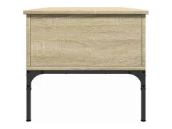 Mesa de centro | Mesa de apoio 100x50x45cm deriv. madeira/metal carvalho sonoma^ Mesa De Centro