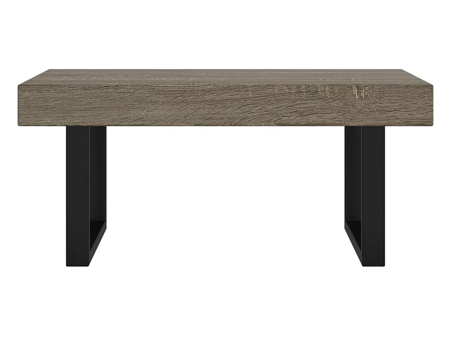 Mesa De Centro| Mesa de centro | Mesa de apoio 90x45x40 cm MDF e ferro e preto Cinzento