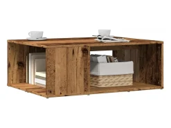 Sale Mesa de centro | Mesa de apoio 90x67x33 cm derivados de madeira madeira velha Castanho