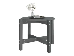 Mesa De Centro* Mesa de centro | Mesa de apoio Ø 62.5x45 cm madeira de pinho maciça Cinzento