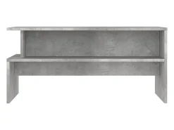 Mesa De Centro* Mesa de centro | Mesa de apoio 90x55x42.5 cm derivados de madeira cinza cimento Cinzento
