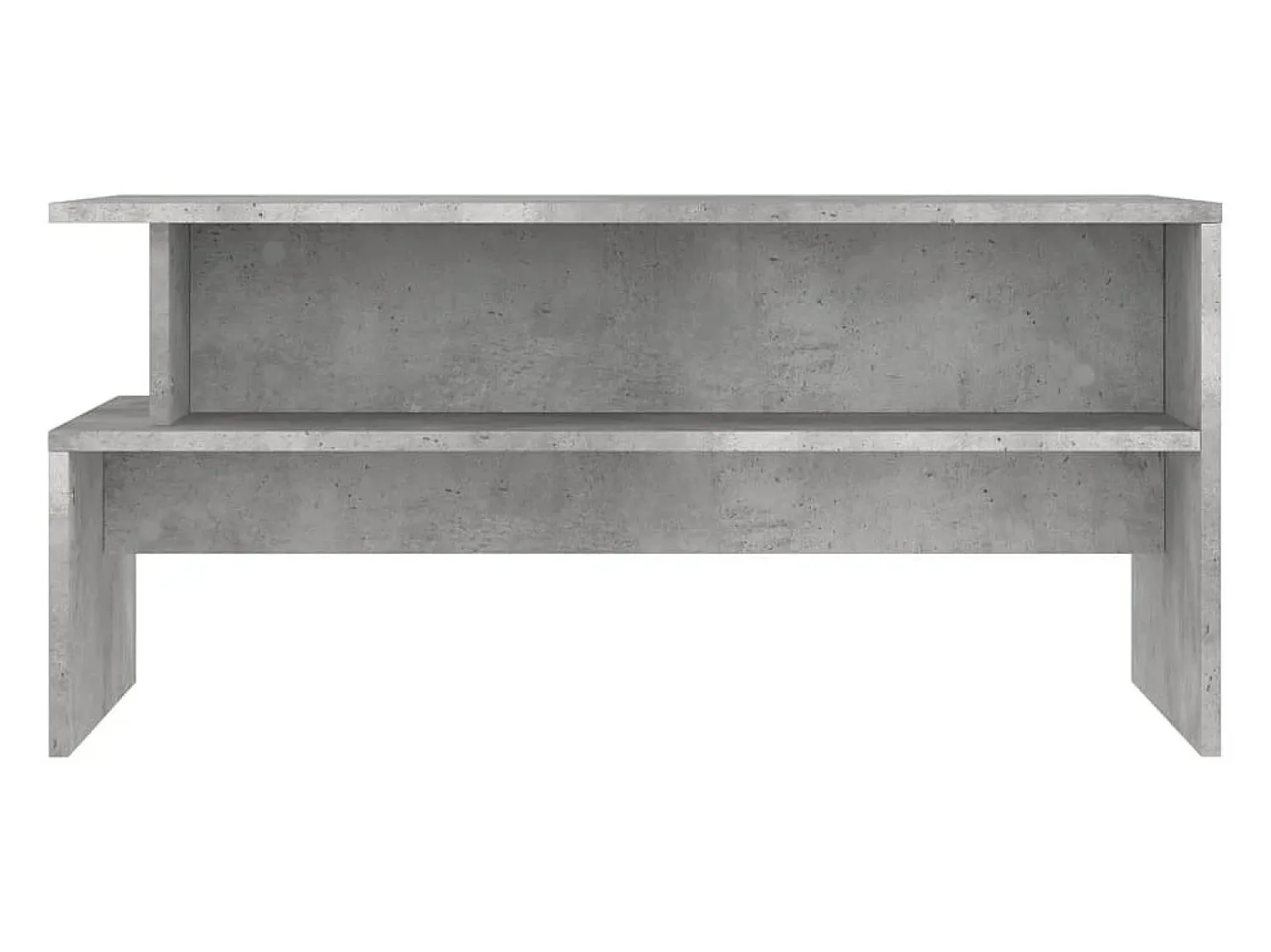 Mesa De Centro* Mesa de centro | Mesa de apoio 90x55x42.5 cm derivados de madeira cinza cimento Cinzento