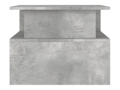 Mesa De Centro* Mesa de centro | Mesa de apoio 90x55x42.5 cm derivados de madeira cinza cimento Cinzento