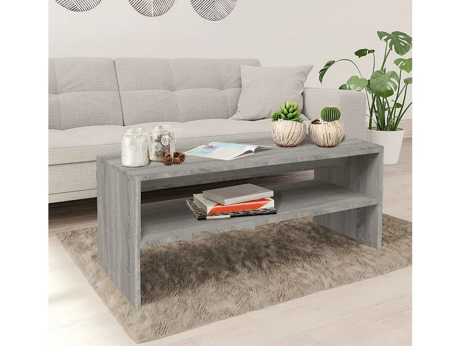 Mesa de centro | Mesa de apoio 100x40x40 cm derivados madeira sonoma^ Mesa De Centro
